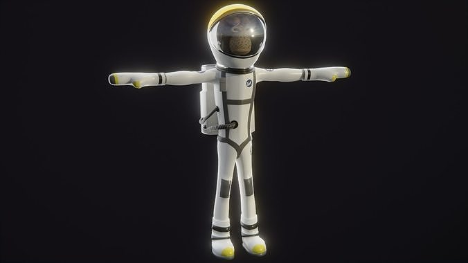 NFT Ape Spacesuit Low-poly 3D model