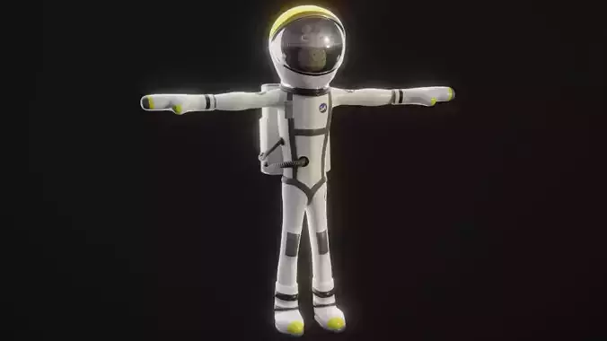 NFT Ape Spacesuit Low-poly 3D model