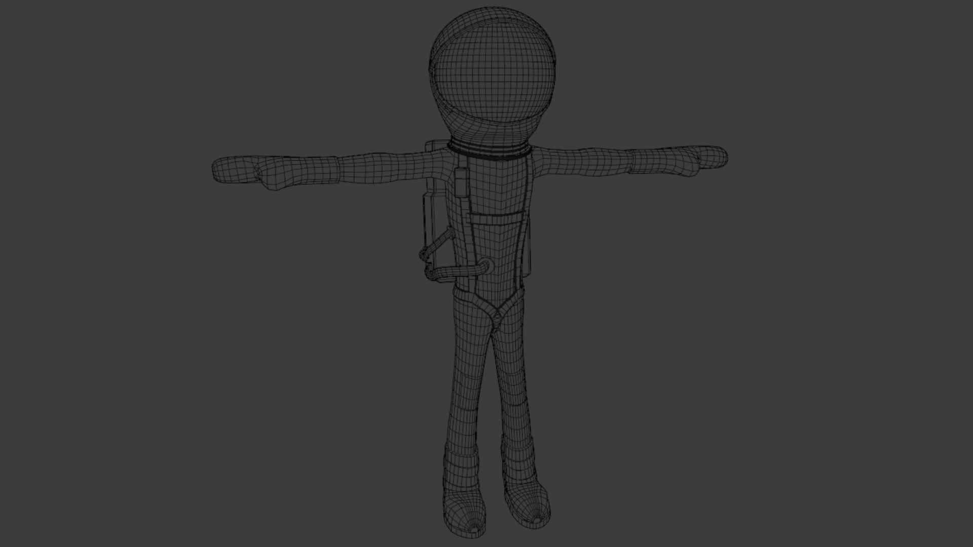 NFT Ape Spacesuit Low-poly 3D model_9