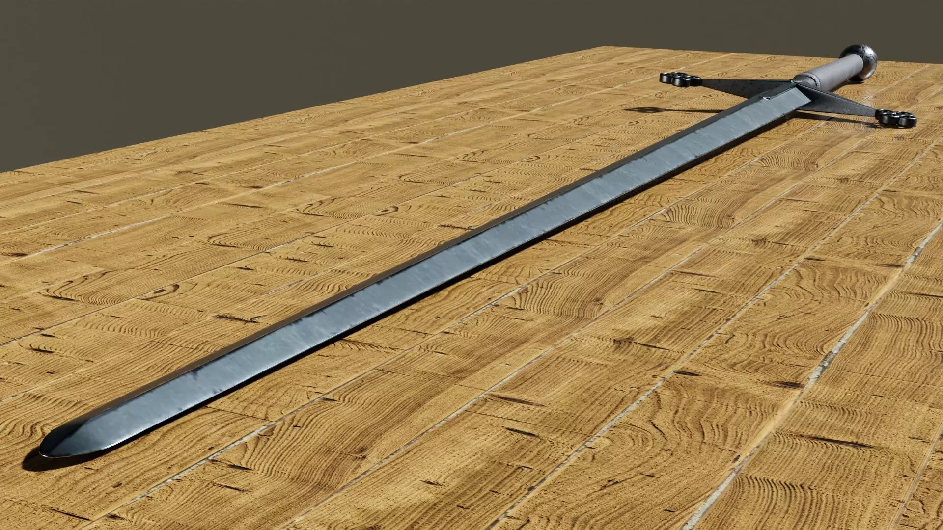 Claymore Sword Free low-poly 3D model