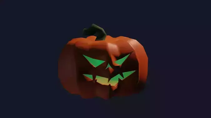 halloween-pumpkin-low-poly halloween pumpkin