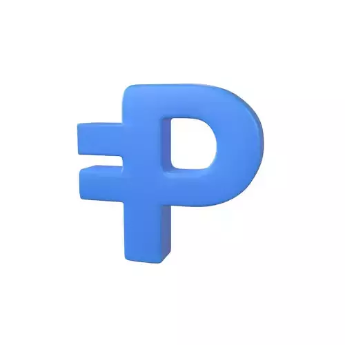 Peseta Digital Coin v2 001 Low-poly 3D model