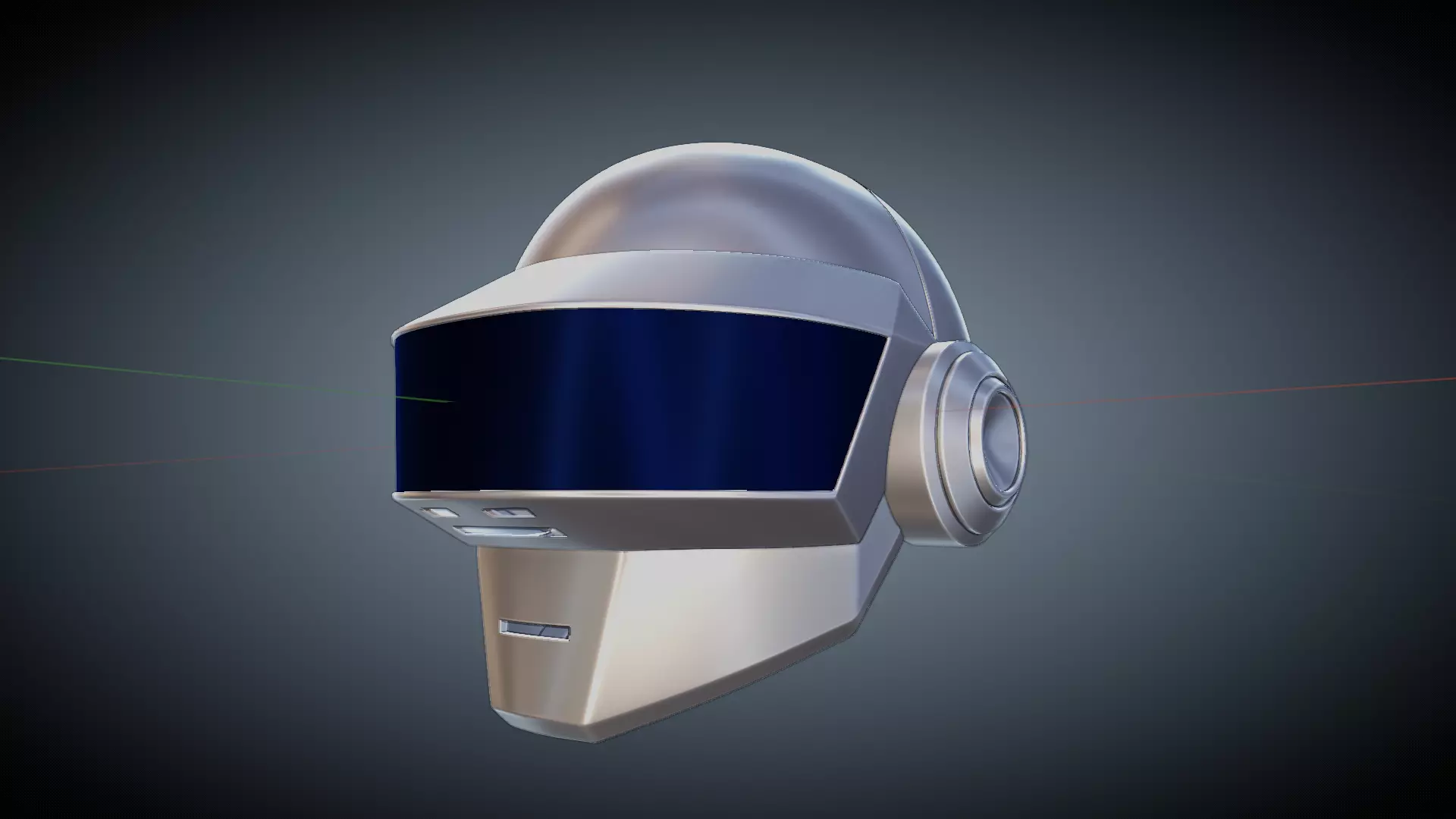 Daft Punk Thomas Bangalter 3D printable helmet 3D print model