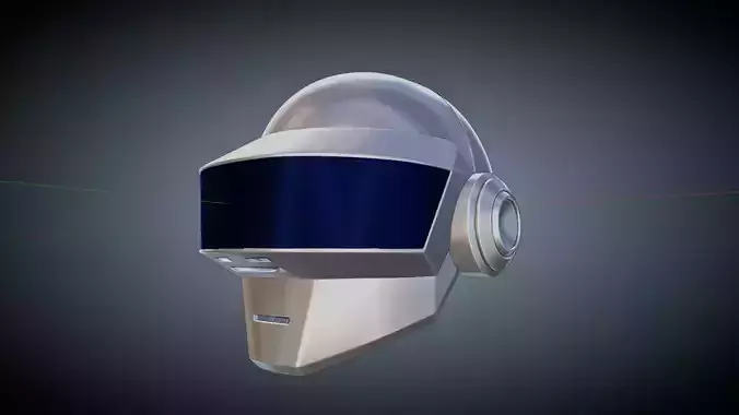 Daft Punk Thomas Bangalter 3D printable helmet 3D print model