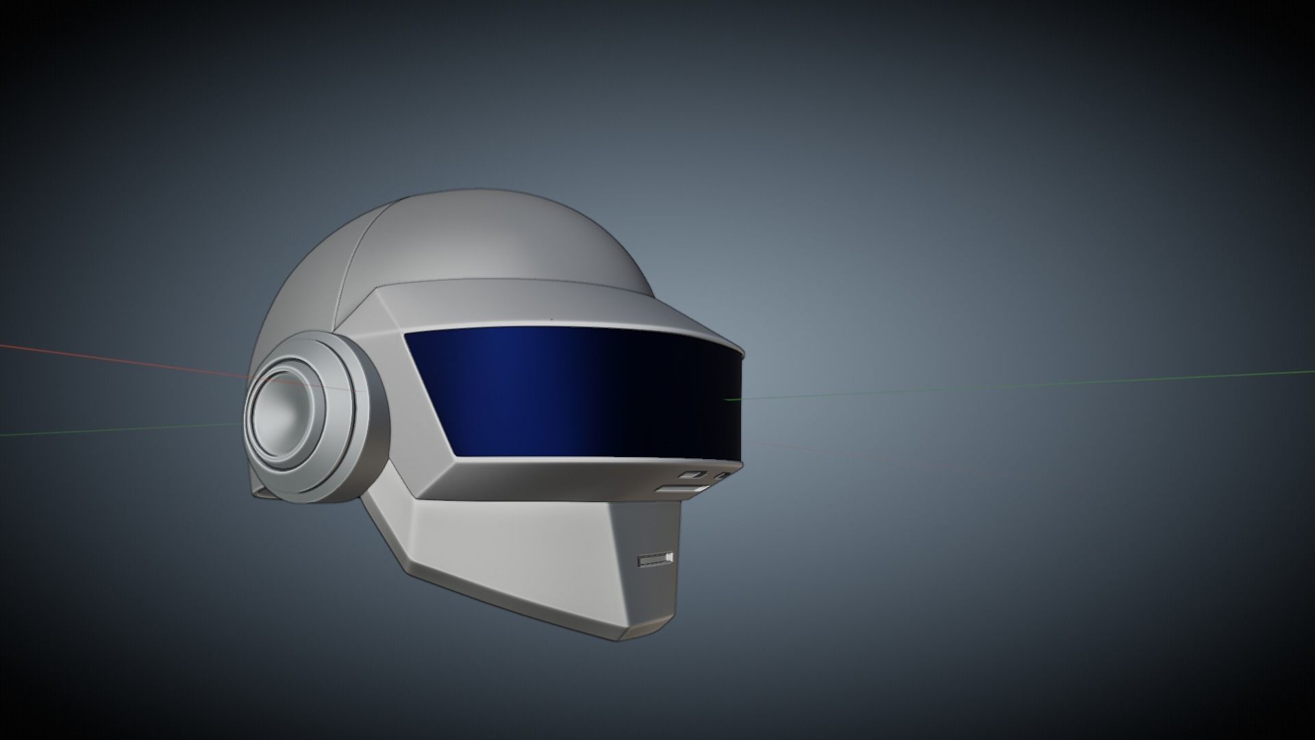 Daft Punk Thomas Bangalter 3D printable helmet 3D model 3D printable ...