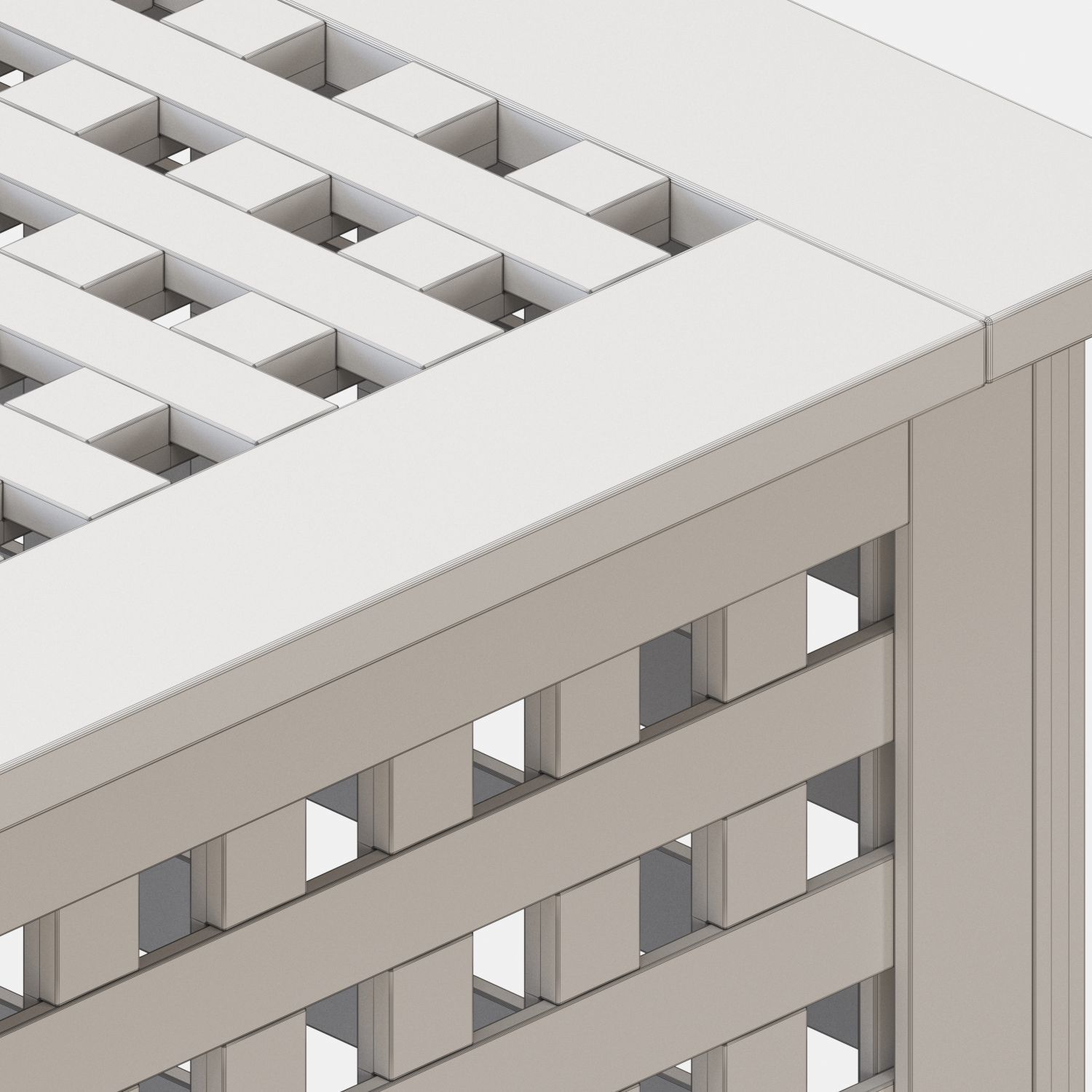 HOL Table  With Storage 3D model_5