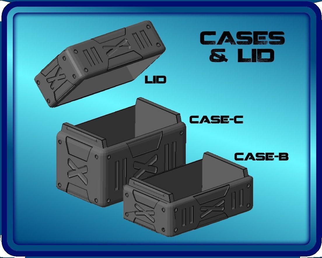 CHIBI TECH SD TOKENS and CASES 3D print model_2