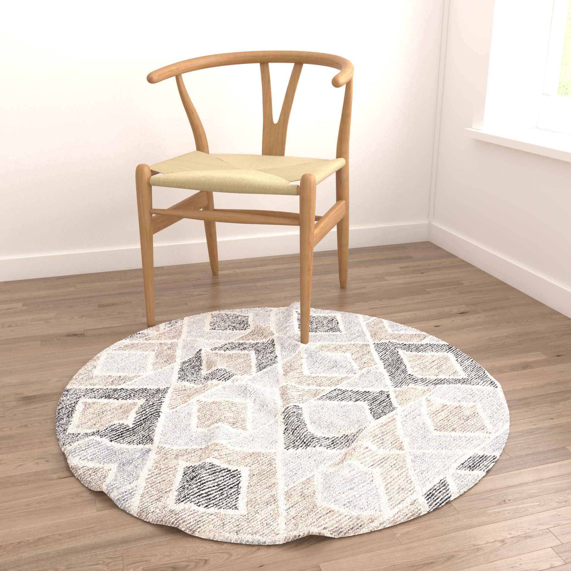 Rugs No 554 Low-poly 3D model_3