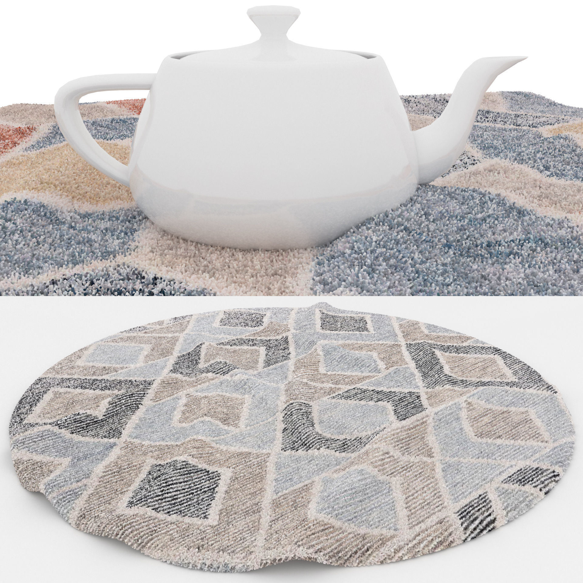 Rugs No 554 Low-poly 3D model_1