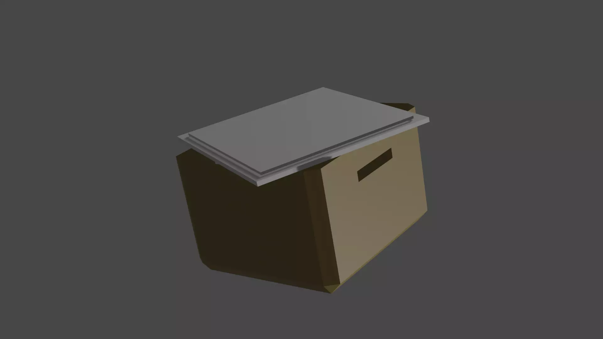 BOX Object  Free 3D model_0