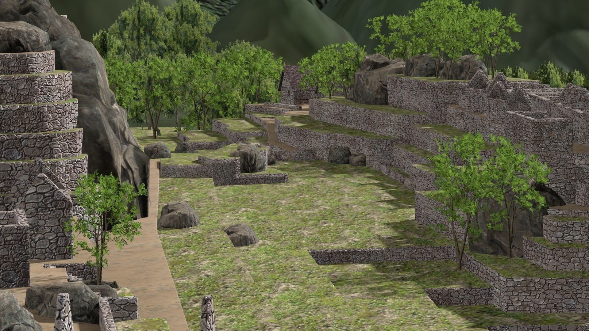 Machu Picchu 3D - Peru - Cuzco Low-poly 3D model_8