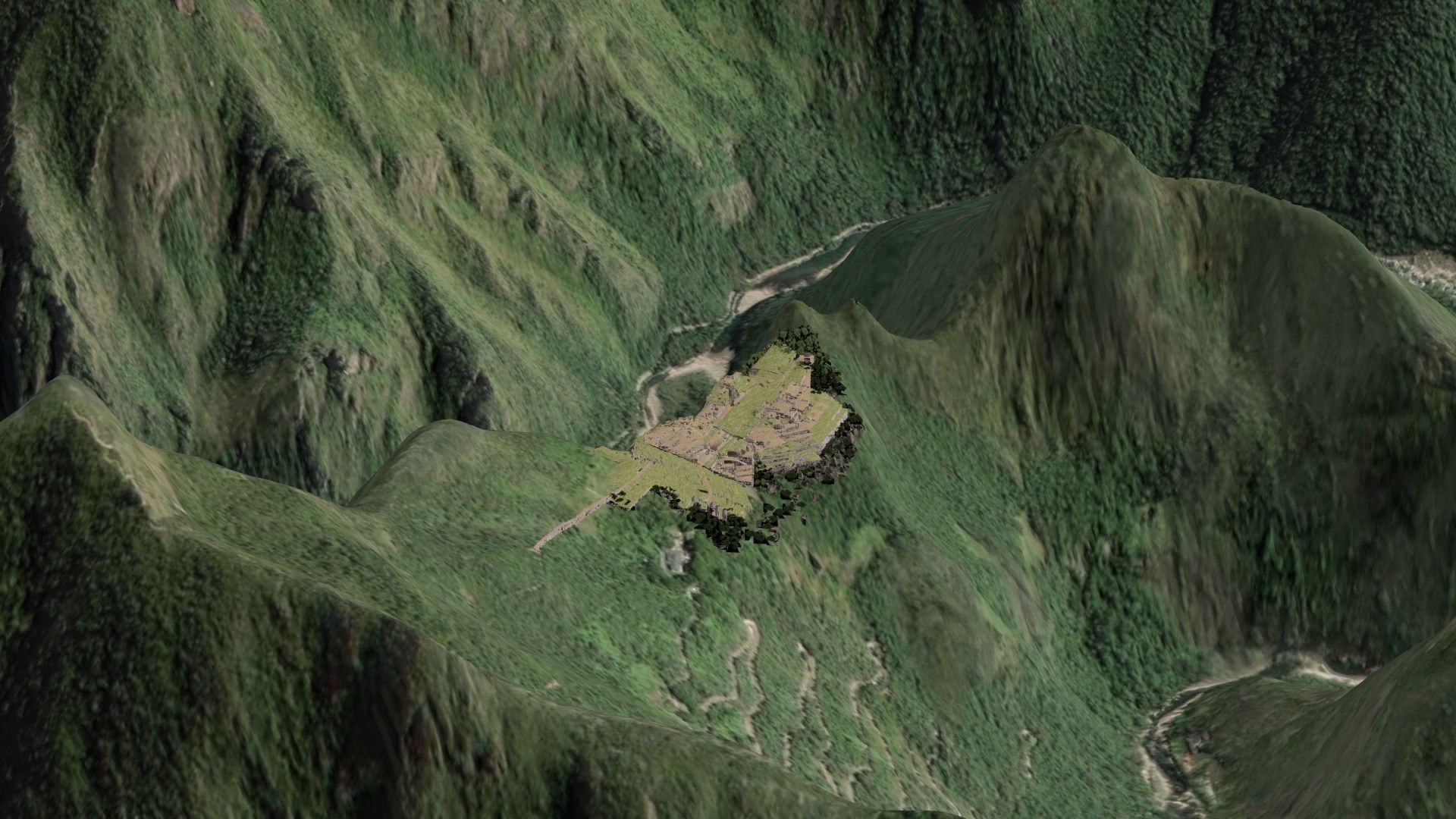 Machu Picchu 3D - Peru - Cuzco Low-poly 3D model_3