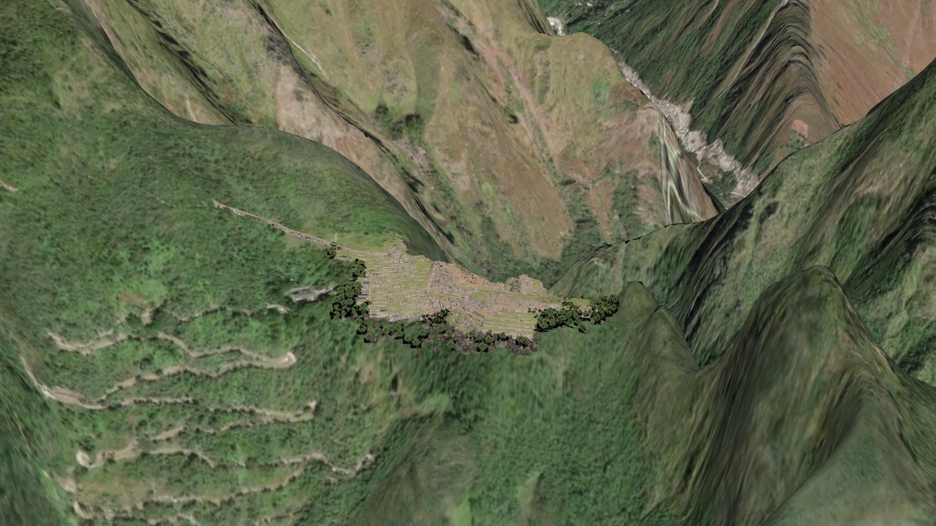 Machu Picchu 3D - Peru - Cuzco Low-poly 3D model_4