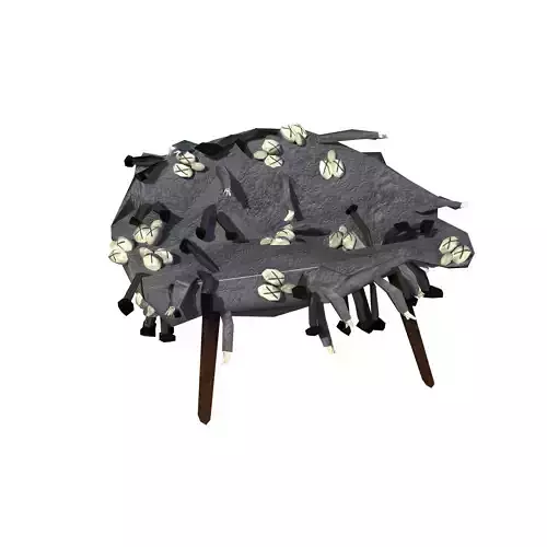 Extremely Low Poly Kaws Armchair