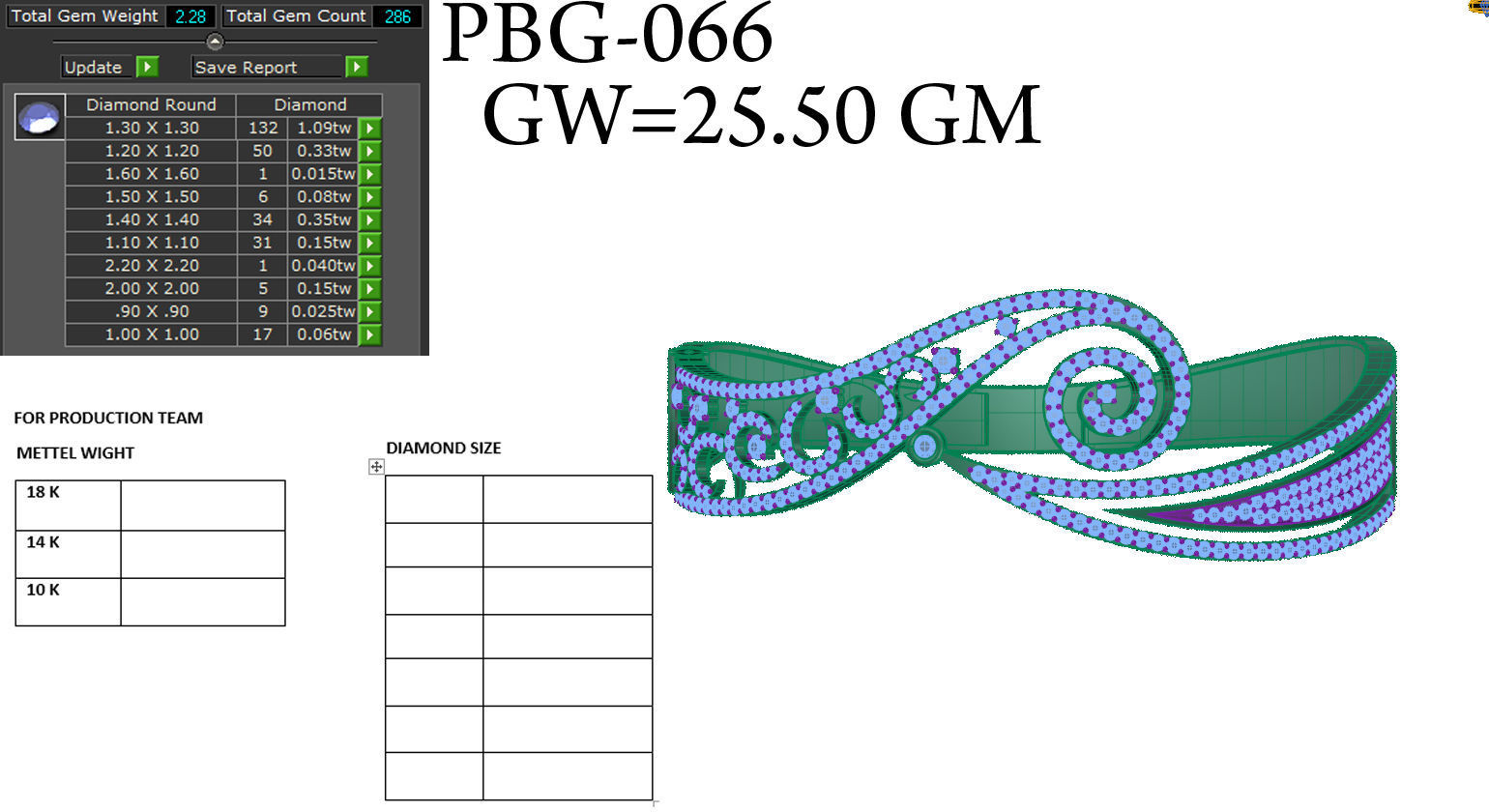 Women Bracelet 3D print model_12