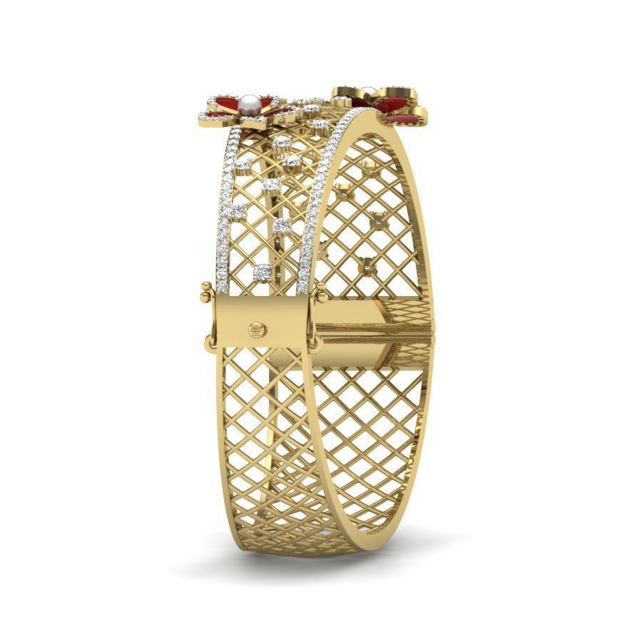 Bracelet Diamond 3D print model_4