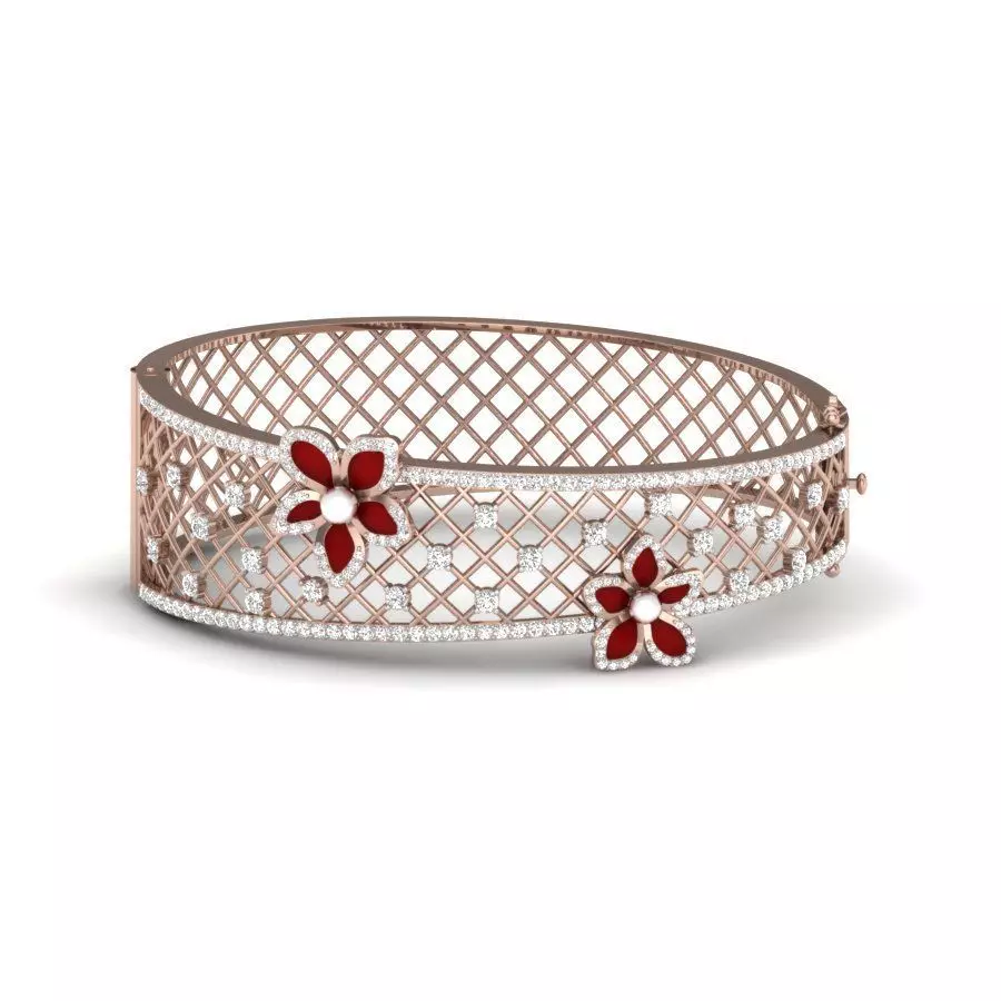 Bracelet Diamond 3D print model_0