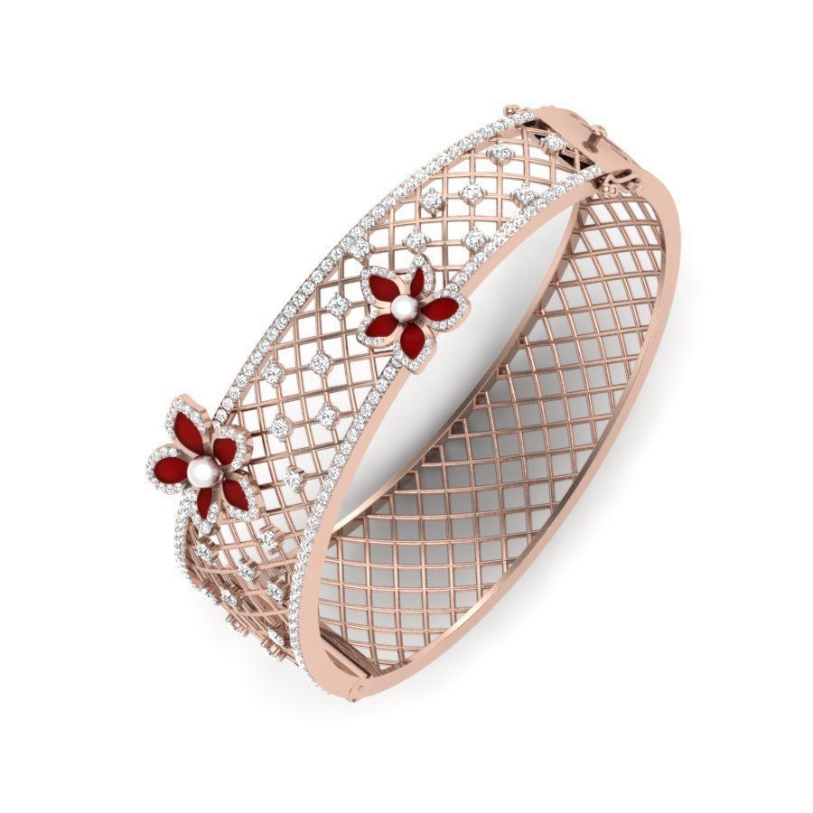 Bracelet Diamond 3D print model_1