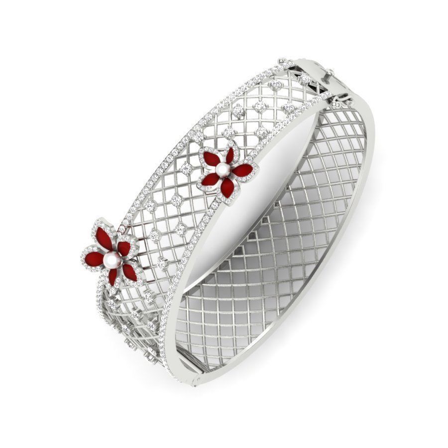 Bracelet Diamond 3D print model_7