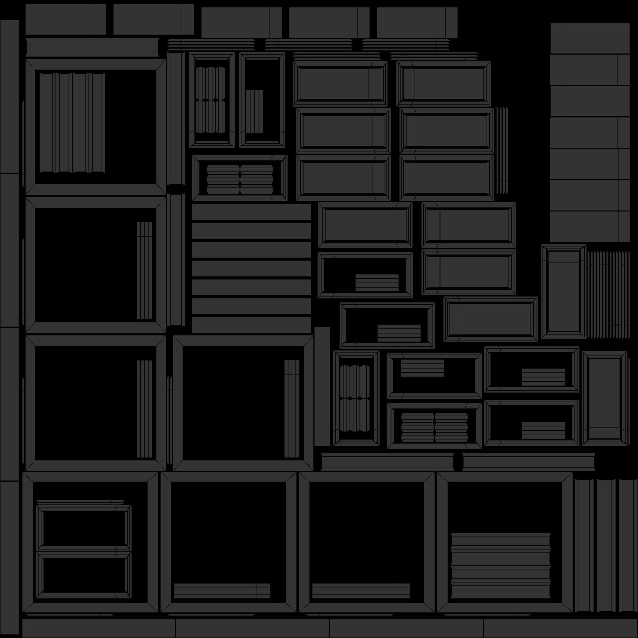 Asian Japanese Realistic Building 3D model_50