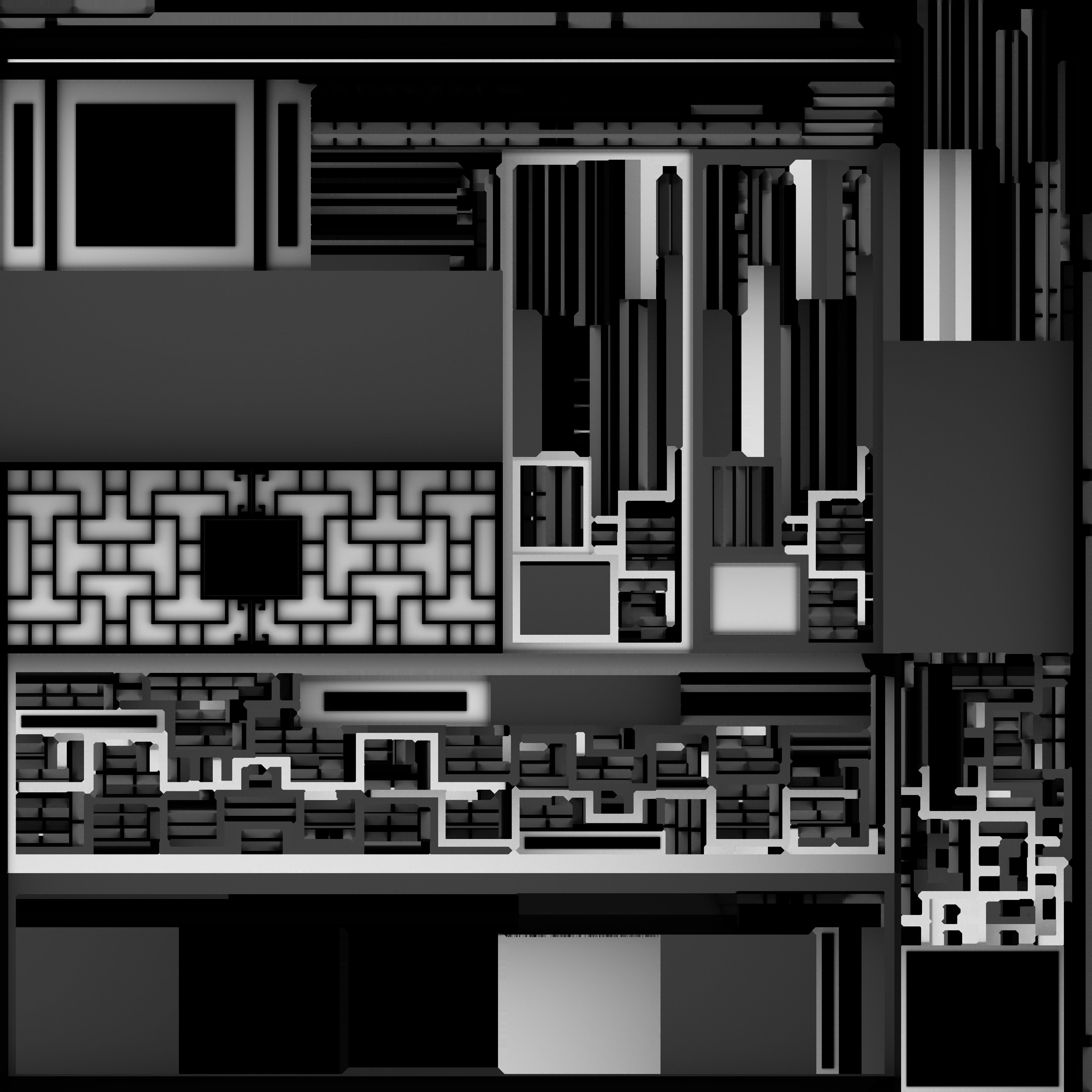 Asian Japanese Realistic Building 3D model_71