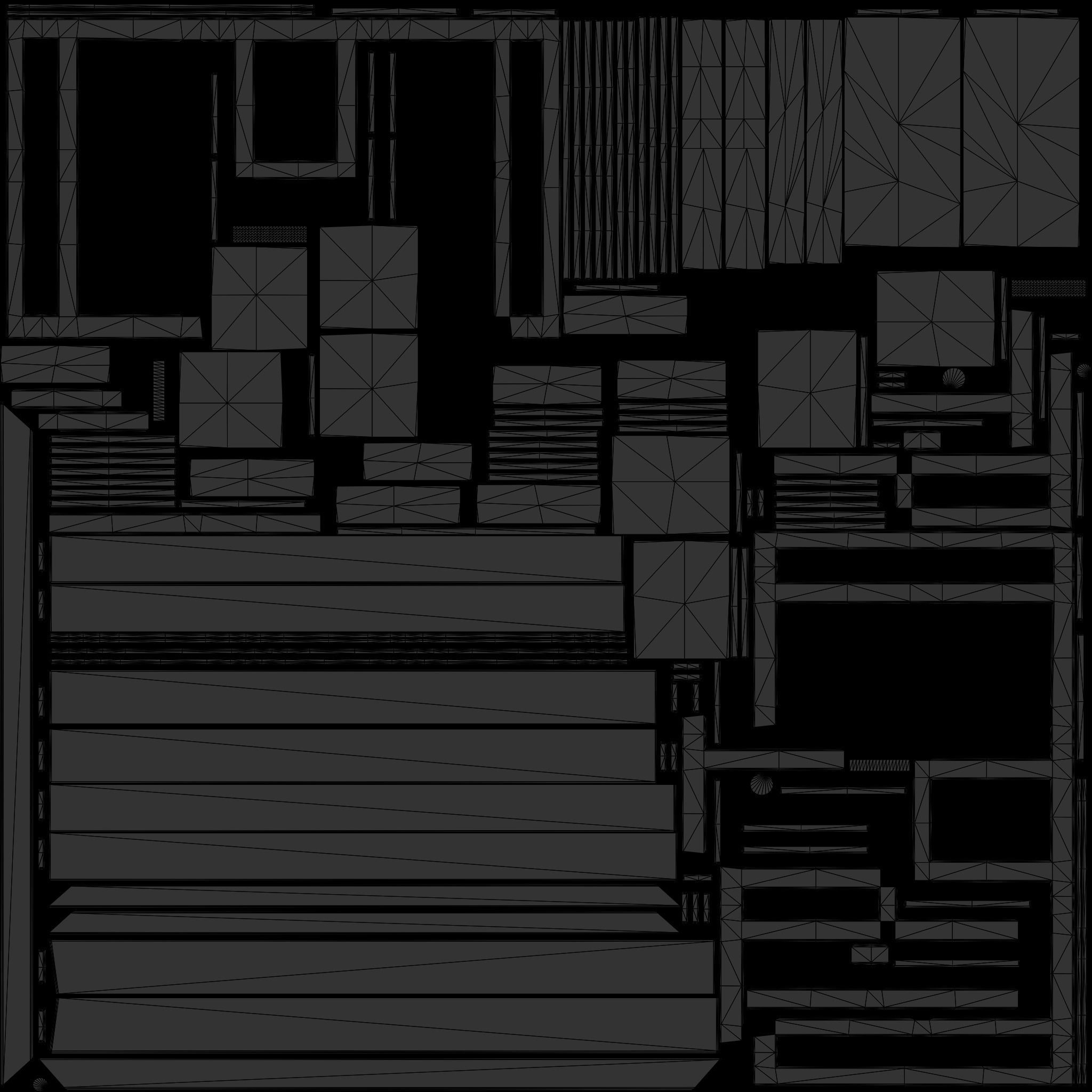 Asian Japanese Realistic Building 3D model_52