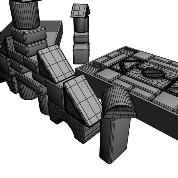 Wooden Toy Blocks 3D model_12