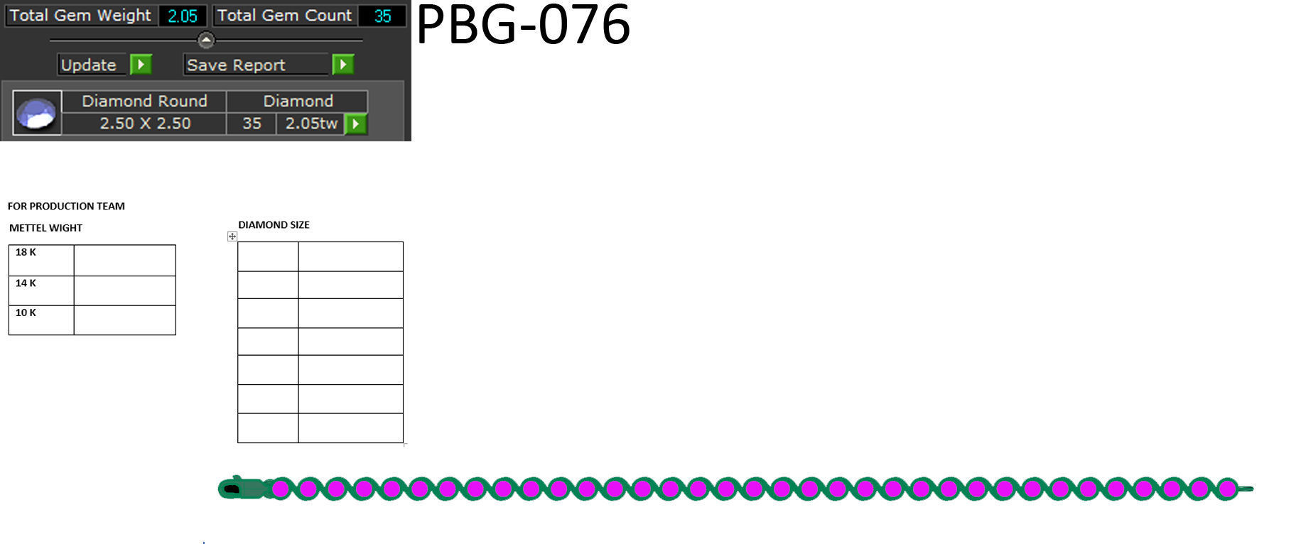 Stylish bracelet 3D print model_12