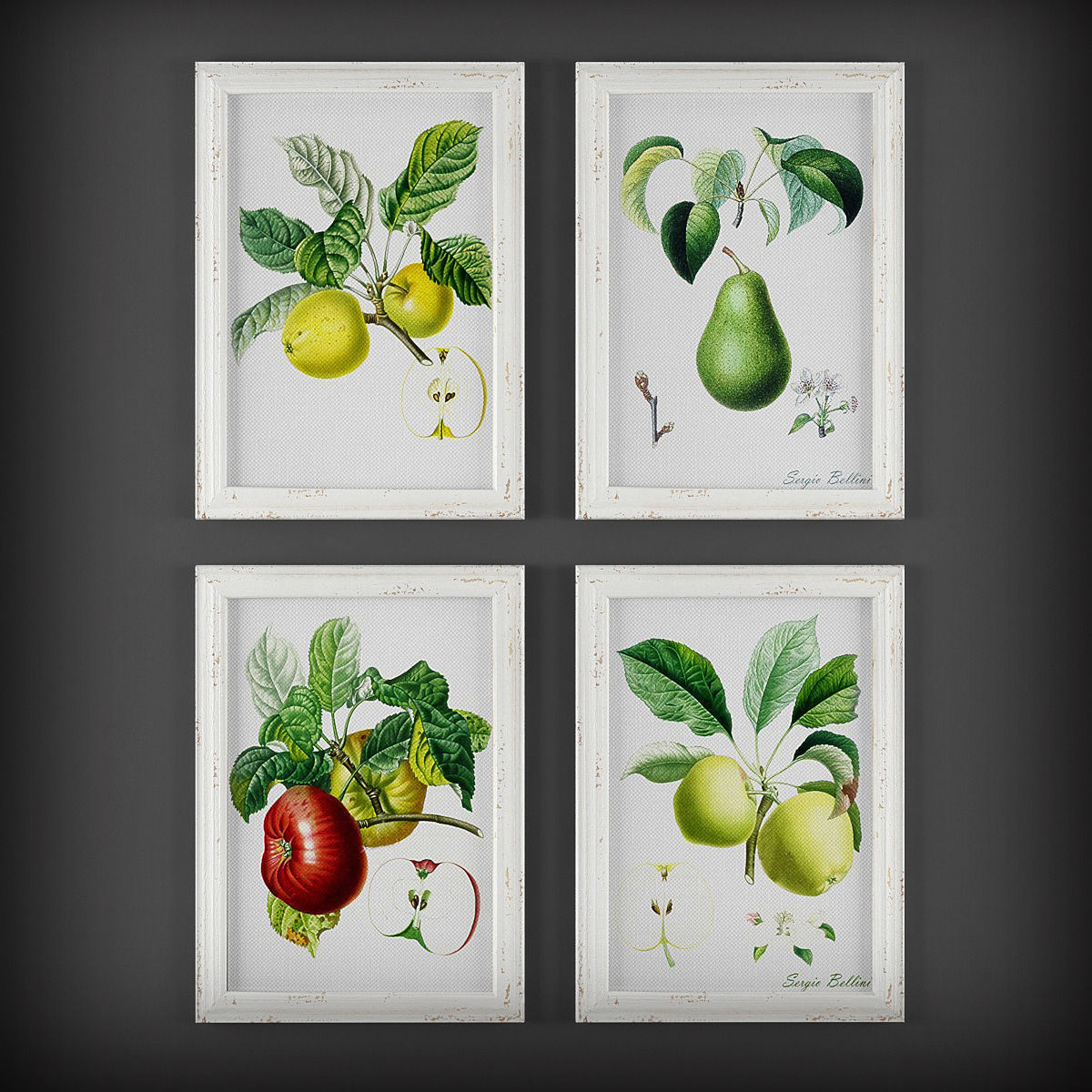 Picture Frames Low-poly 3D model_2