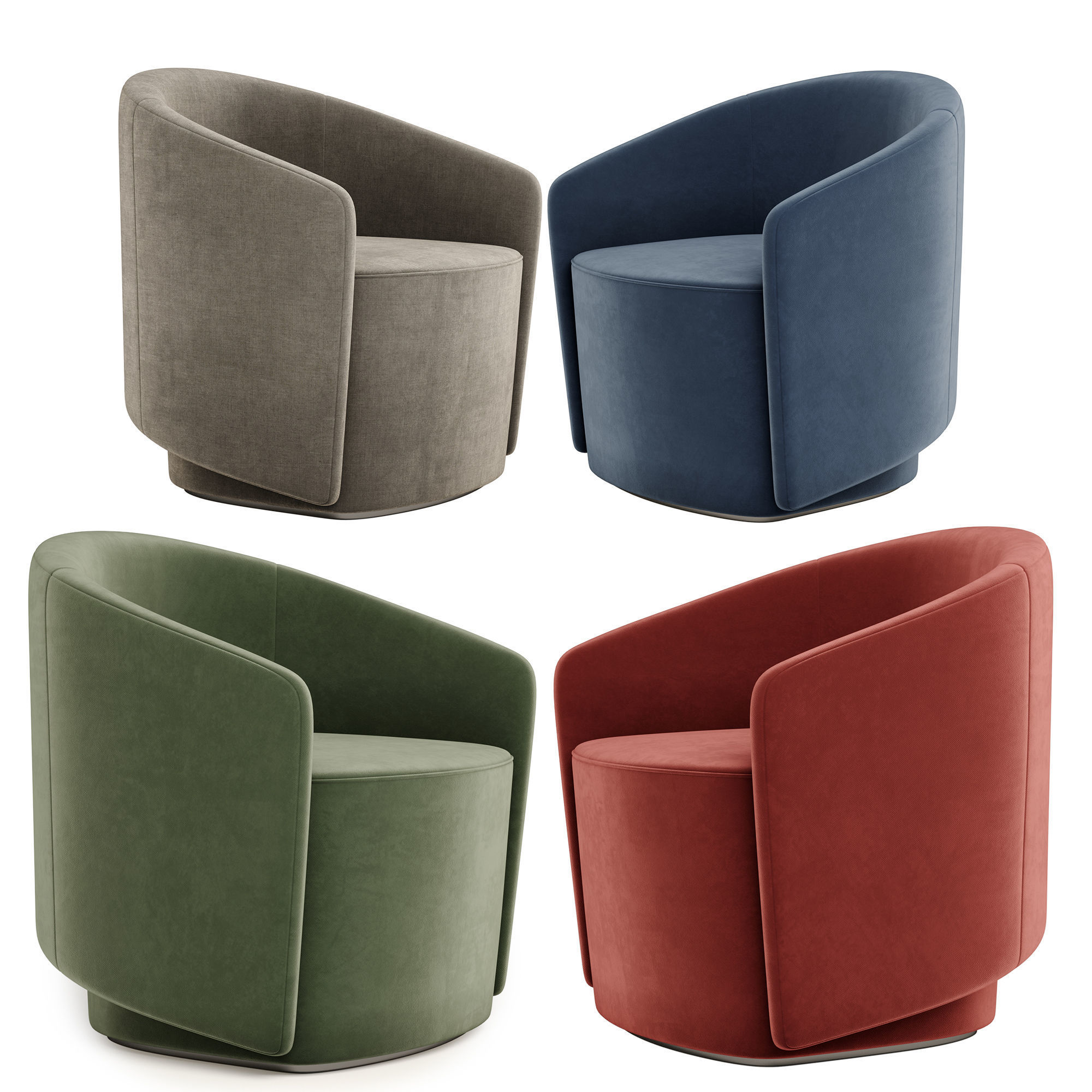 Padova u armchair by Parla design 3D model_1
