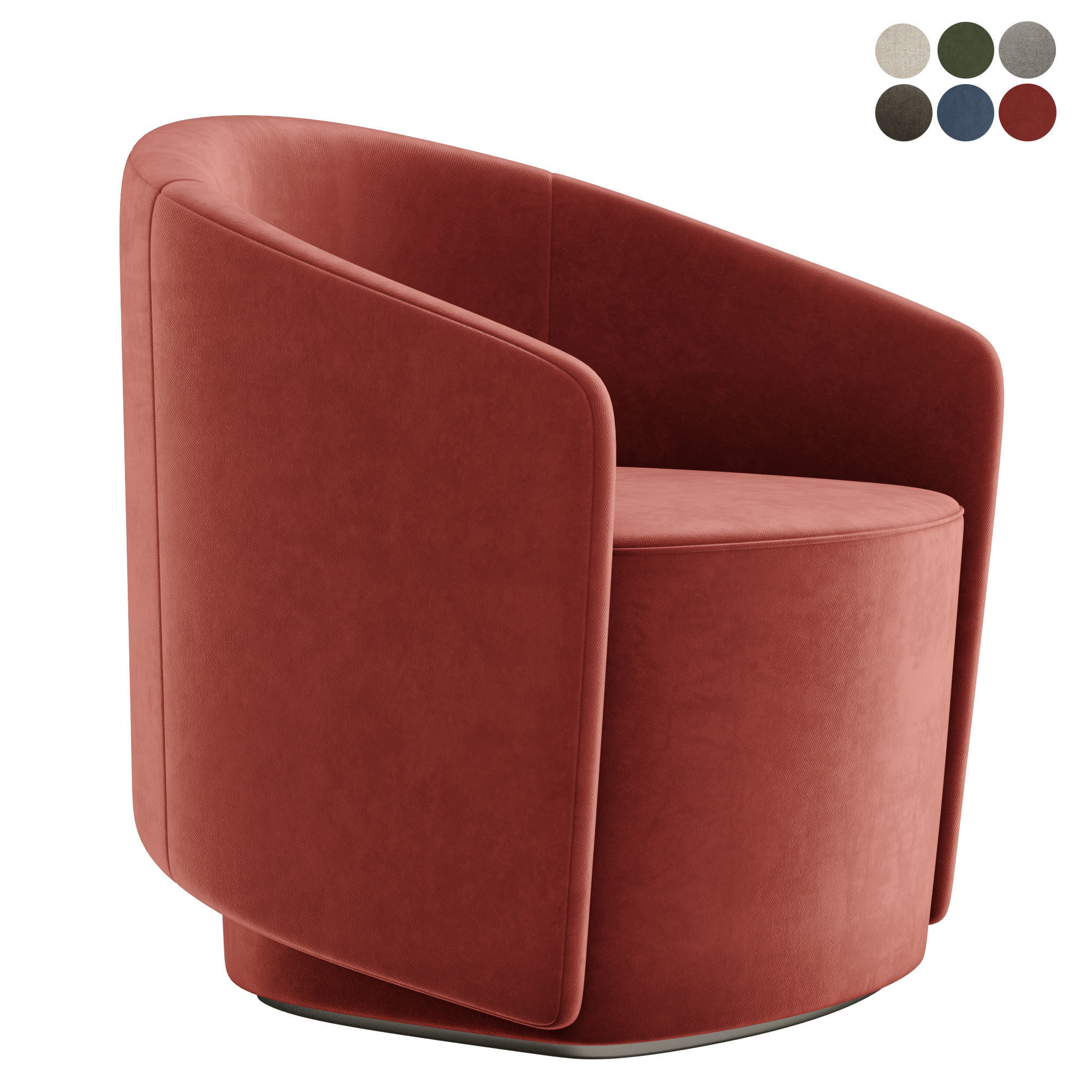 Padova u armchair by Parla design 3D model_2