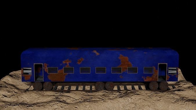 Rusted Train model 3D model