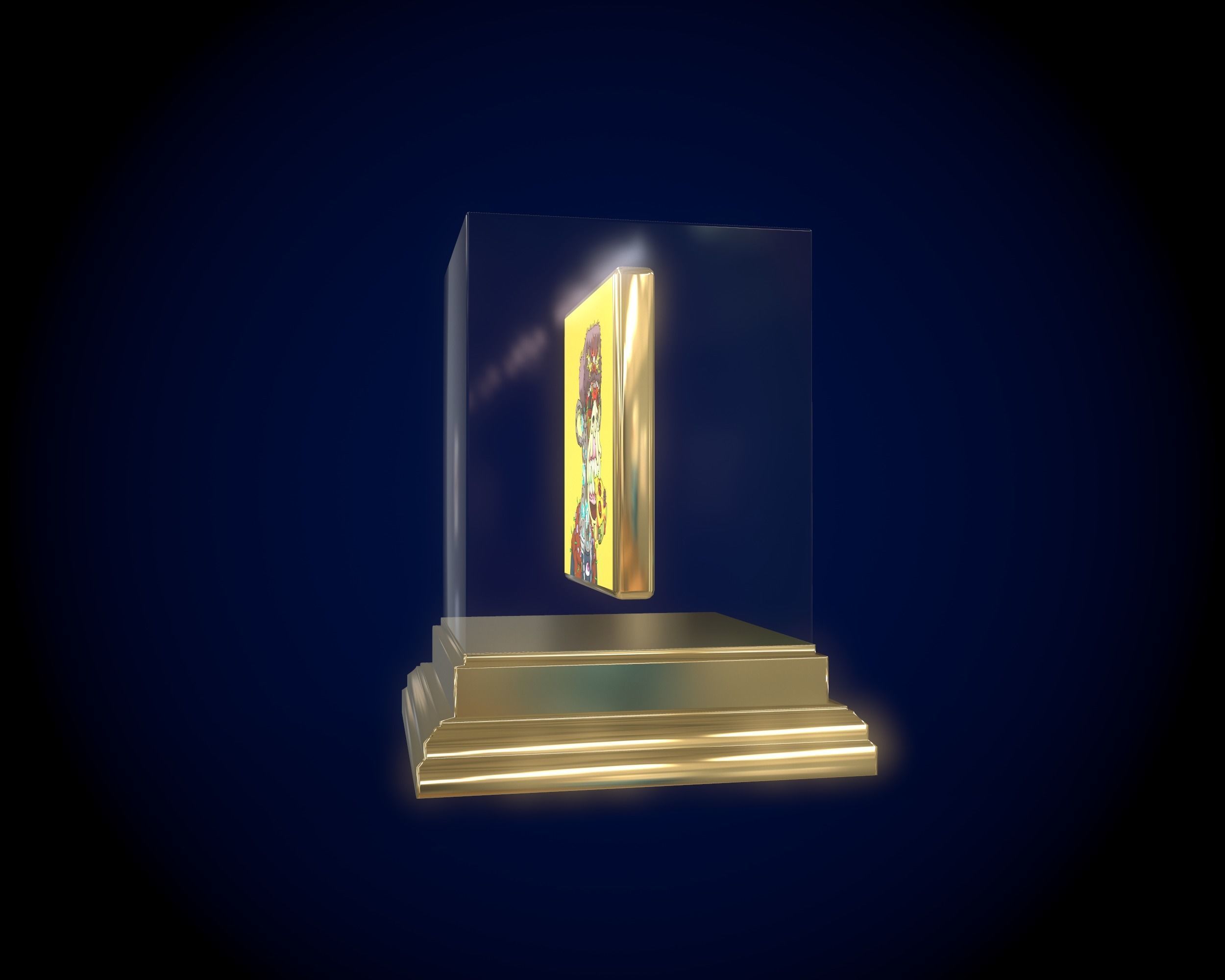 Mutant Ape 26 Gold Club Low-poly 3D model_8