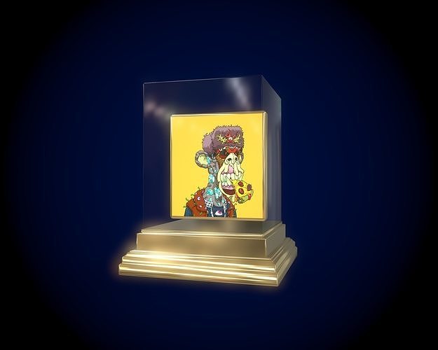 Mutant Ape 26 Gold Club Low-poly 3D model