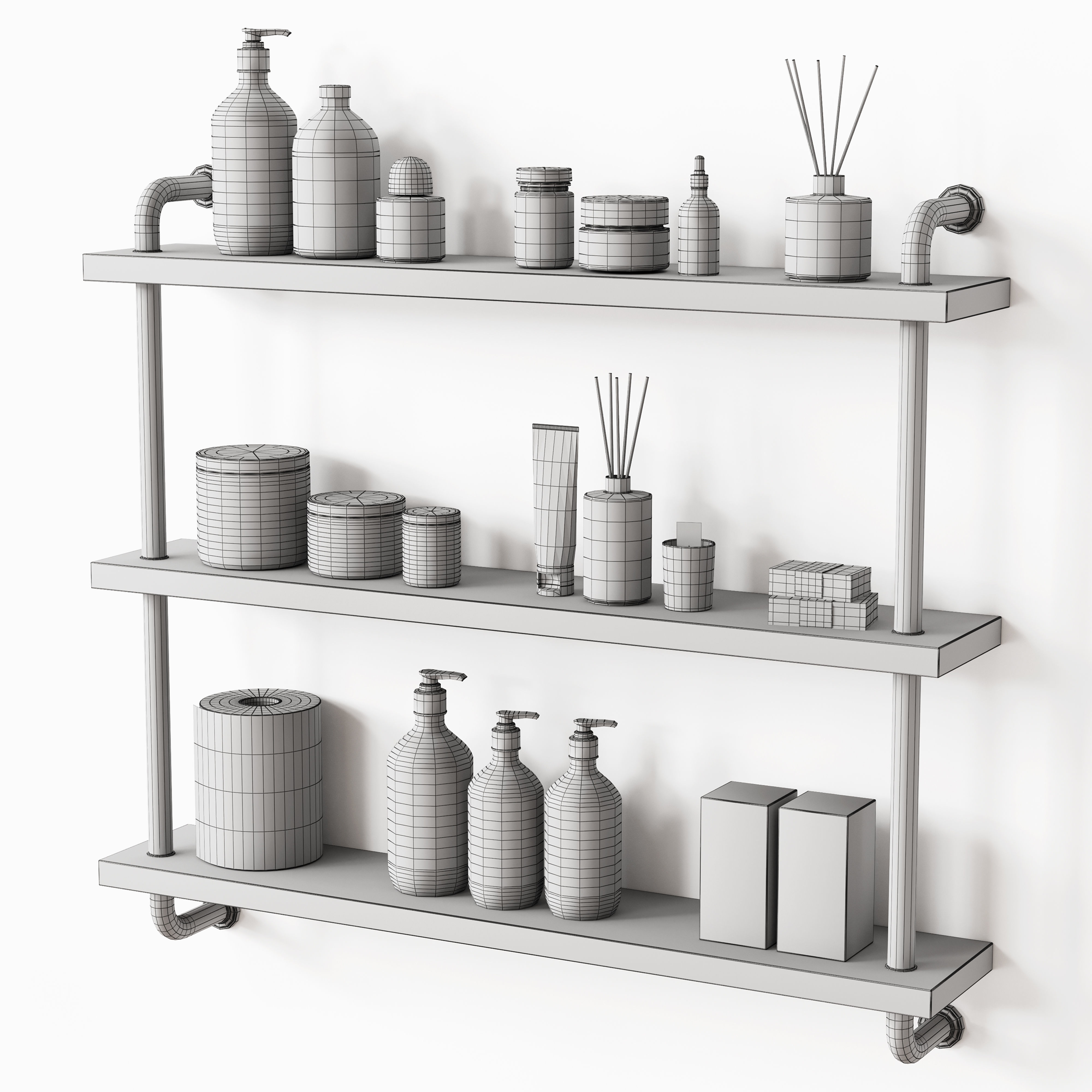 Bathroom Accessories 43 3D model_6