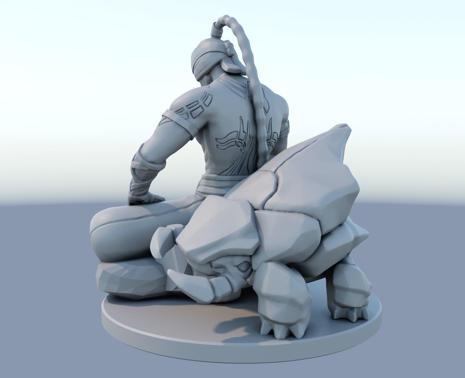 lee sin League of Legends 3D print model 3D print model_2