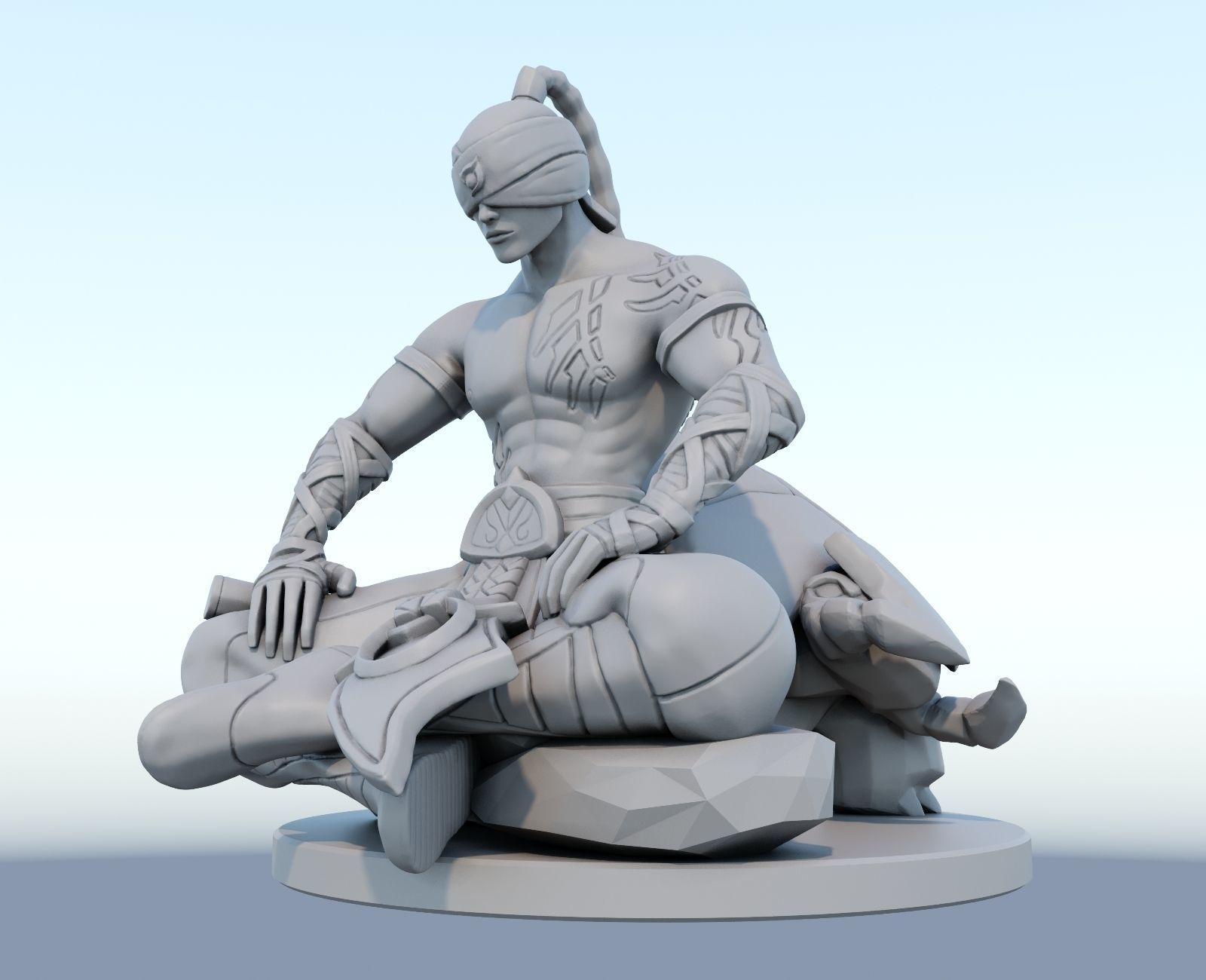 lee sin League of Legends 3D print model 3D print model_7
