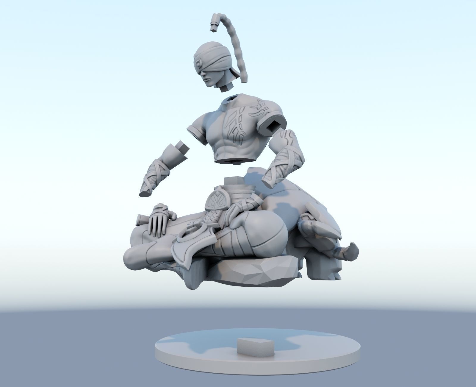 lee sin League of Legends 3D print model 3D print model_8