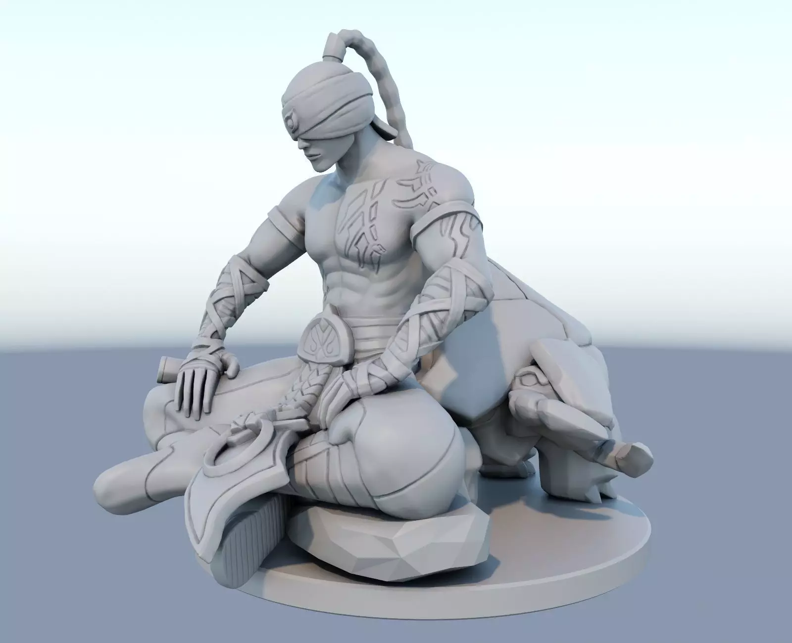 lee sin League of Legends 3D print model 3D print model_0