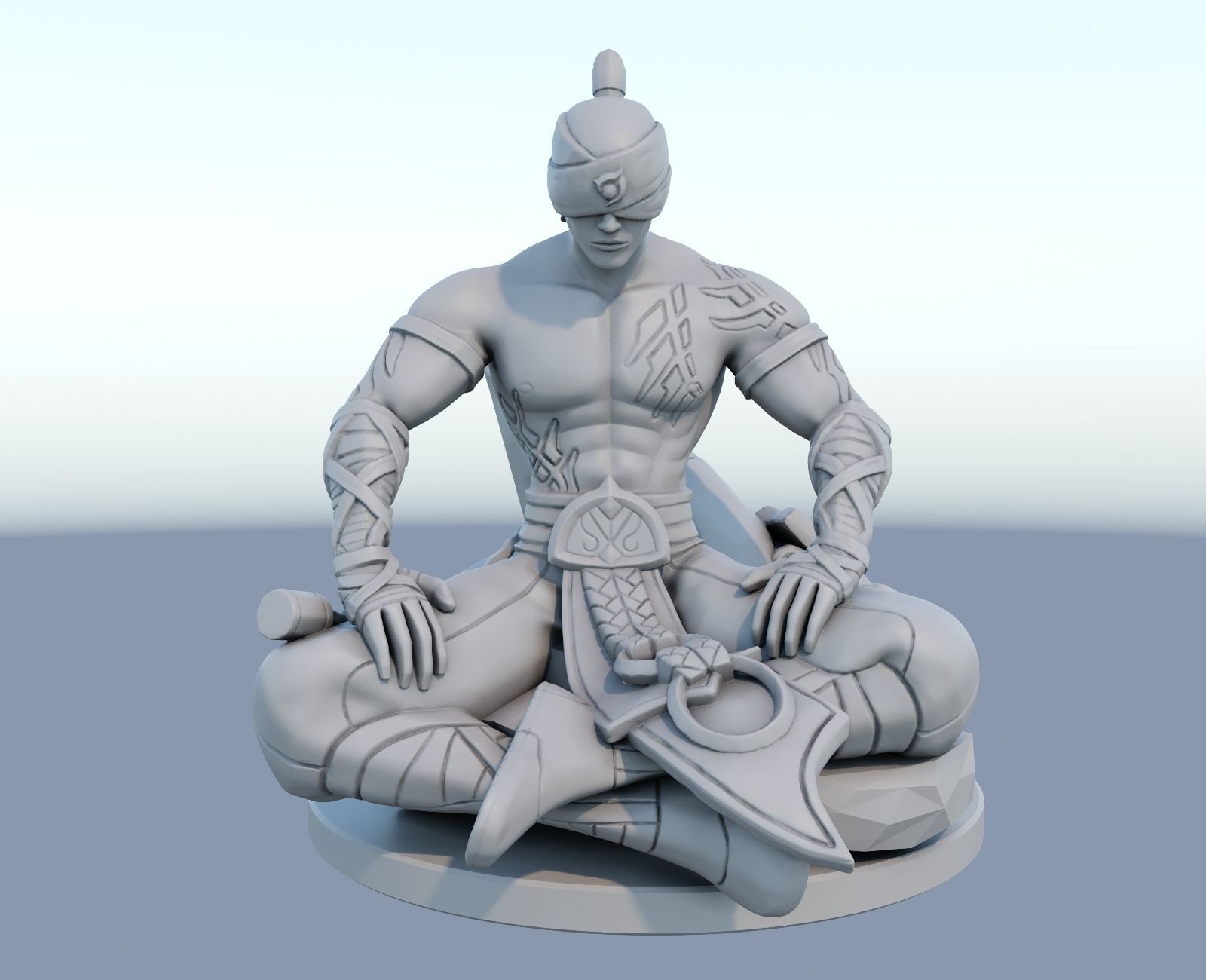 lee sin League of Legends 3D print model 3D print model_6