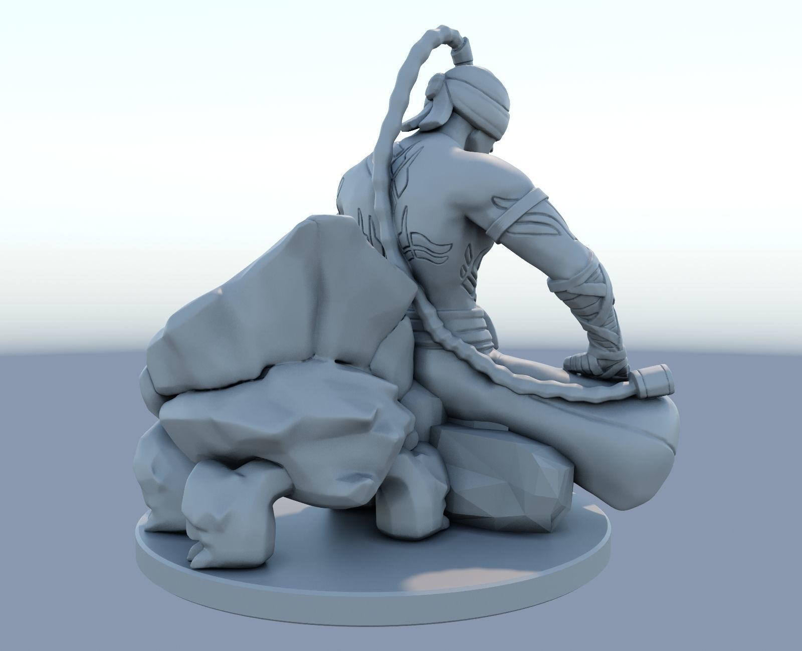 lee sin League of Legends 3D print model 3D print model_3