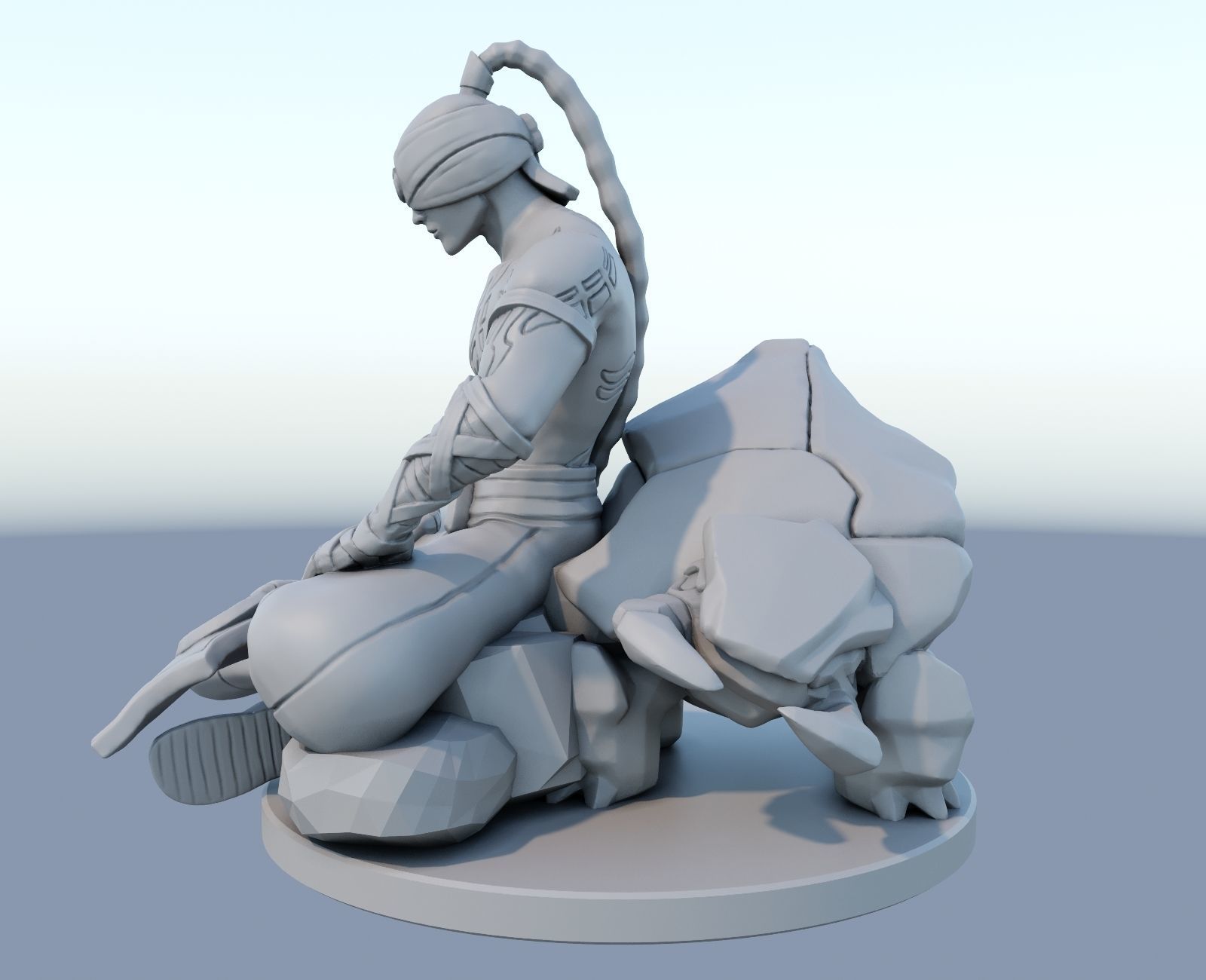 lee sin League of Legends 3D print model 3D print model_1