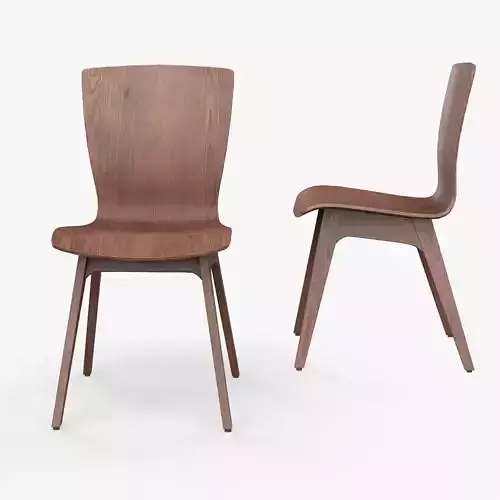 Crest Bentwood Dining Chair in walnut 