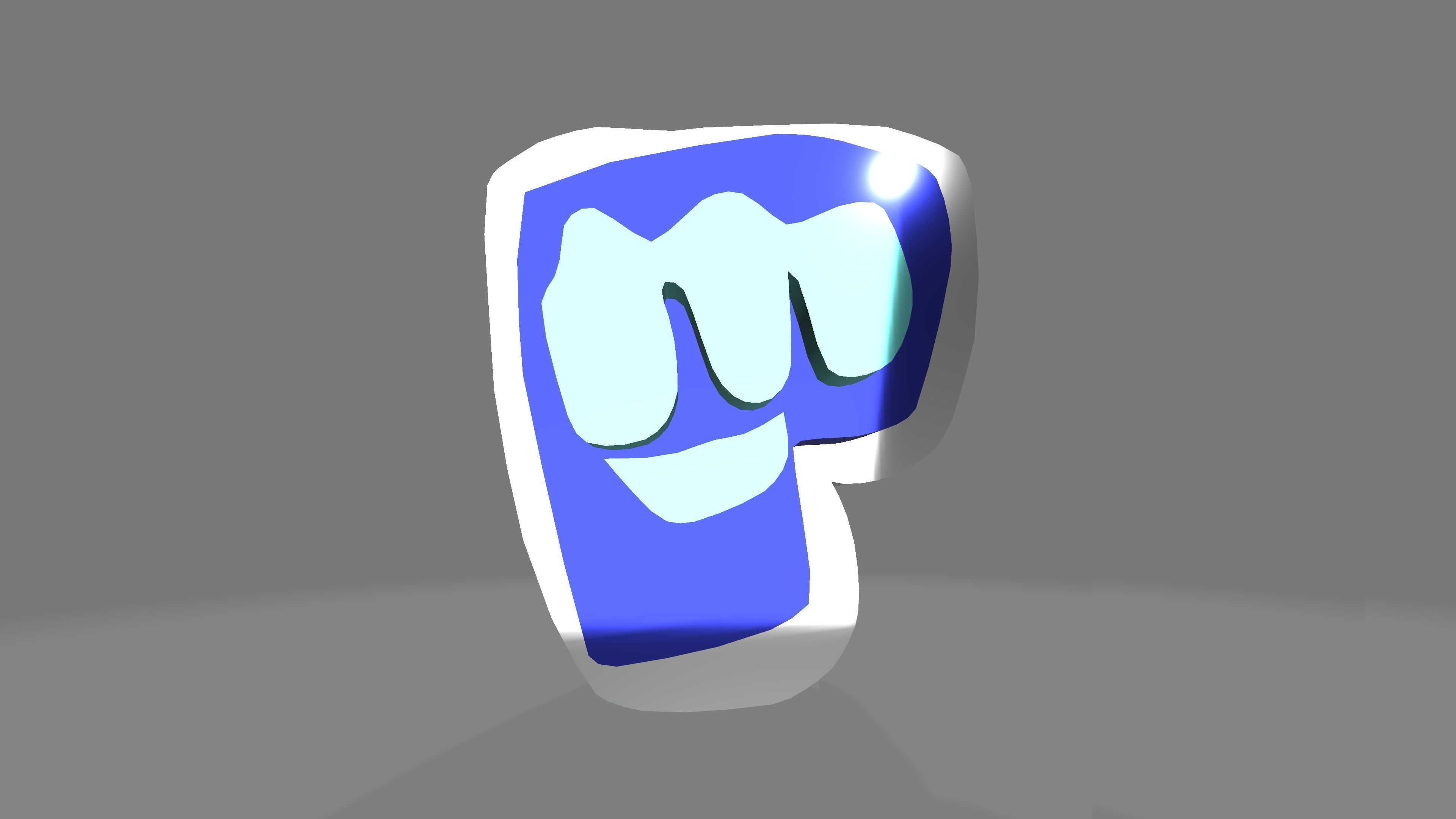 Pewdipie brofist 3D model_1