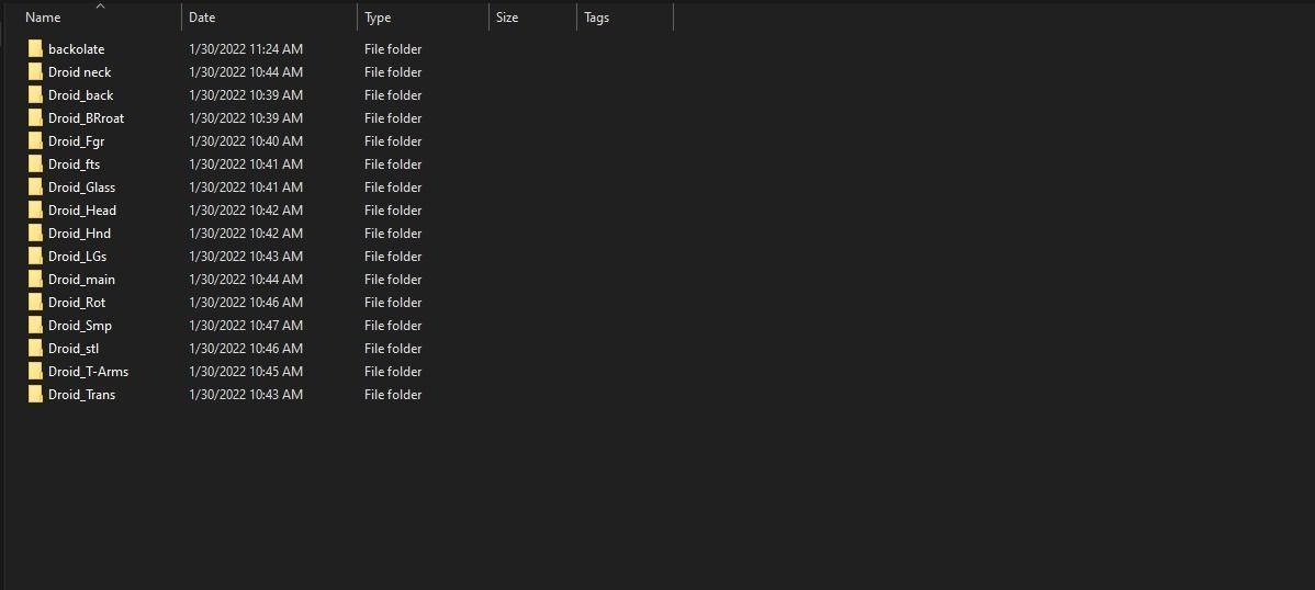 ROBOT DROID Low-poly 3D model_9