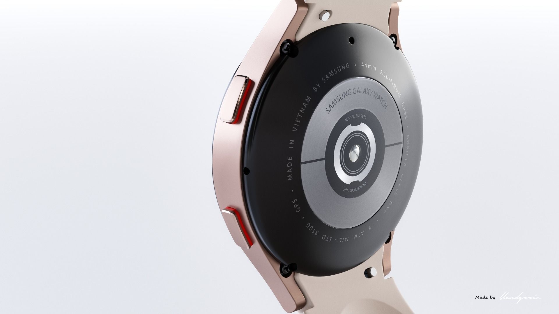 SAMSUNG GALAXY WATCH4 44MM 3D model_9