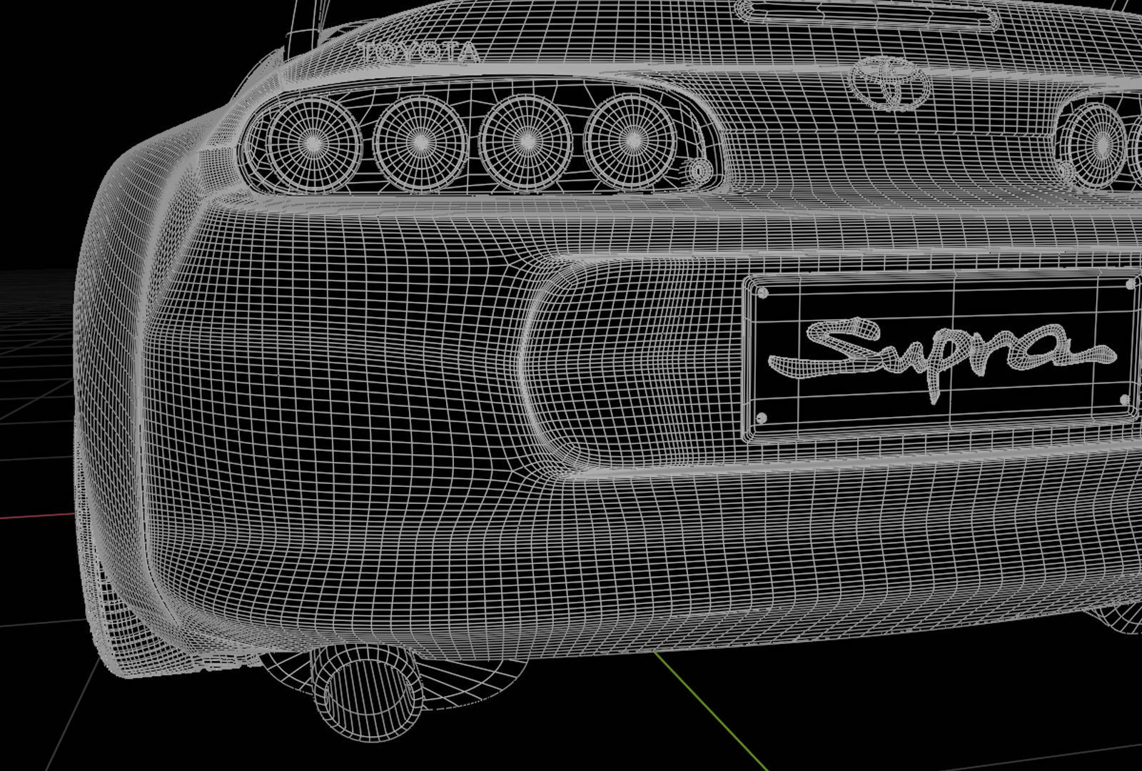 Toyota Supra MkIV 3D model_11