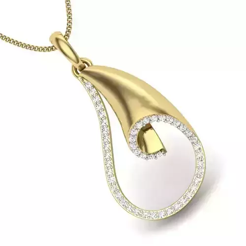 Women Pendant 3dm render detail