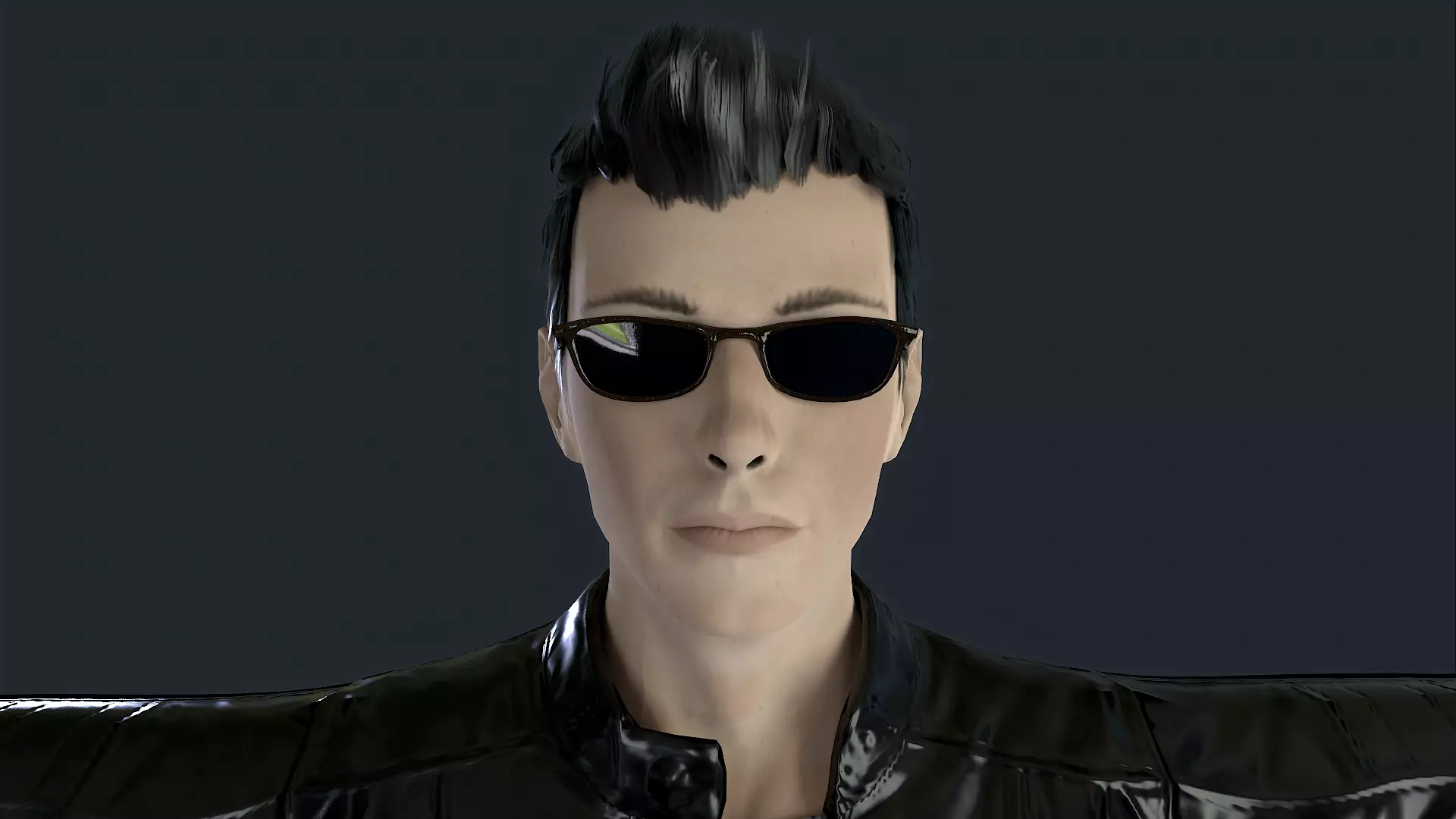 Agent Jz Game Ready Low-poly 3D model_0