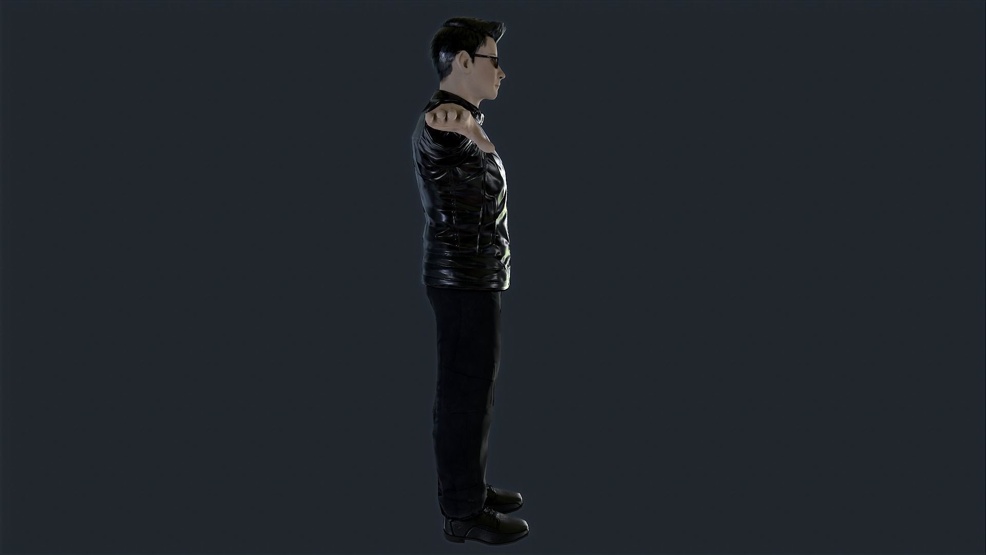 Agent Jz Game Ready Low-poly 3D model_10